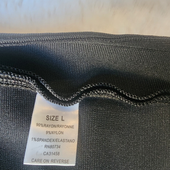 Chic One-Shoulder Black Ruffle Bodycon Dress - Picture 11 of 12